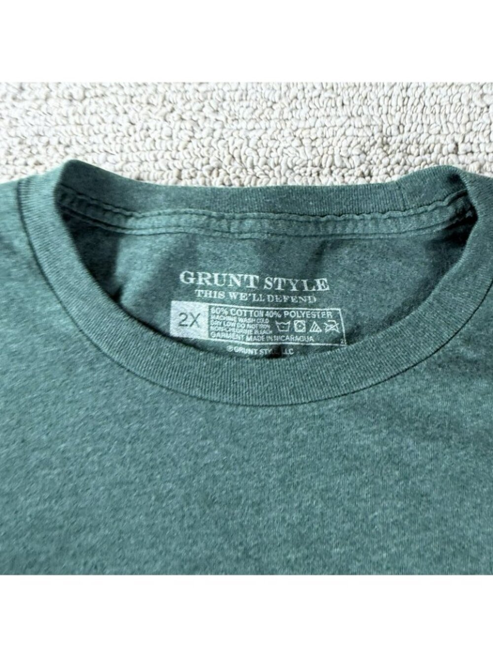Grunt Style Battle Gingerbread T-shirt Green Men’s Size XXL - Picture 3 of 7